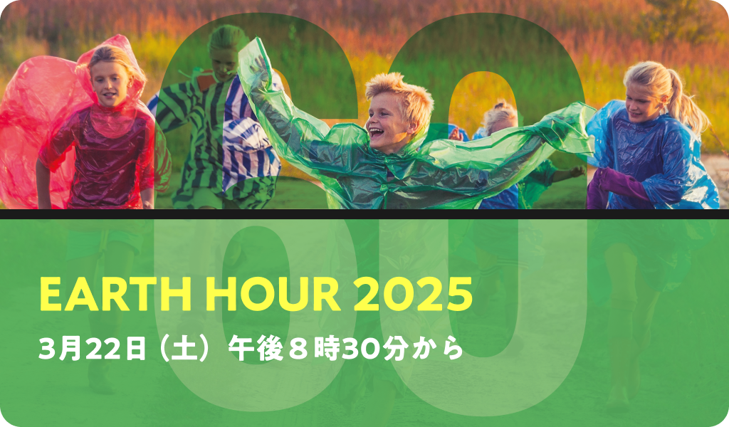 EARTH HOUR 2025 3月22日（土）午後8時30分から