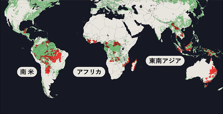 南米 アフリカ 東南アジア