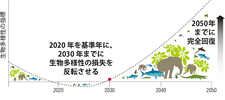 2030年までのネイチャー・ポジティブに向けた自然のための測定可能な世界目標