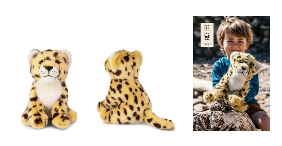 日本国内ではPANDA SHOPのみで販売するチーターのぬいぐるみ